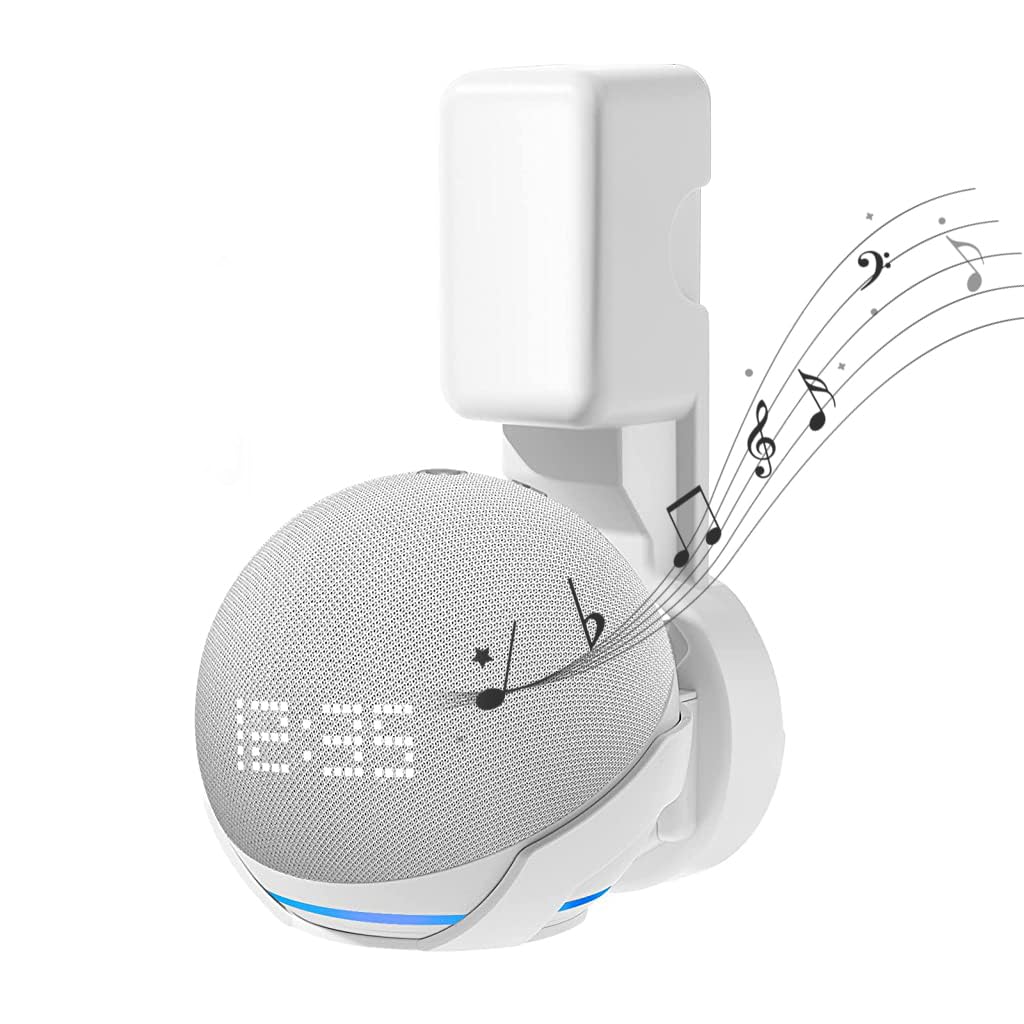 ZORBES Wall Mount for Alexa Echo Dot 5th Generation, Space-Saving Solution with Cable Management Wall Holder for Alexa Echo Dot 5th Generation, Alexa Echo Dot Accessories (Holder Only) ZORBES Wall Mount for Alexa Echo Dot 5th Generation, Space-Saving Solution with Cable Management Wall Holder for Alexa Echo Dot 5th Generation, Alexa Echo Dot Accessories (Holder Only)